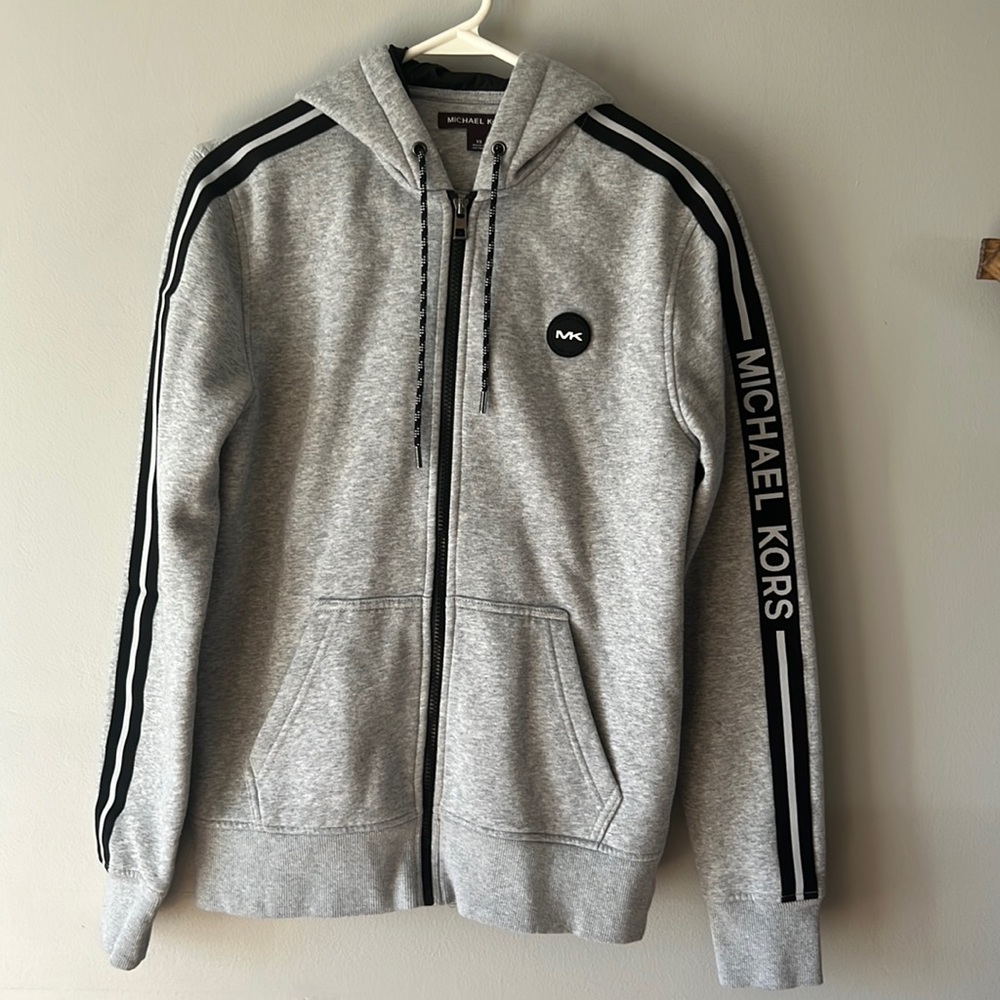 Men’s Michael Kors Long Sleeve Hoodie. Grey . Extra Small (XS)